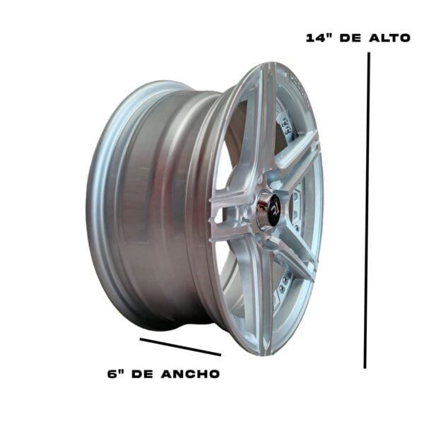 Rines 14x6 4x100 y 4x114 - Medida 14 x 6