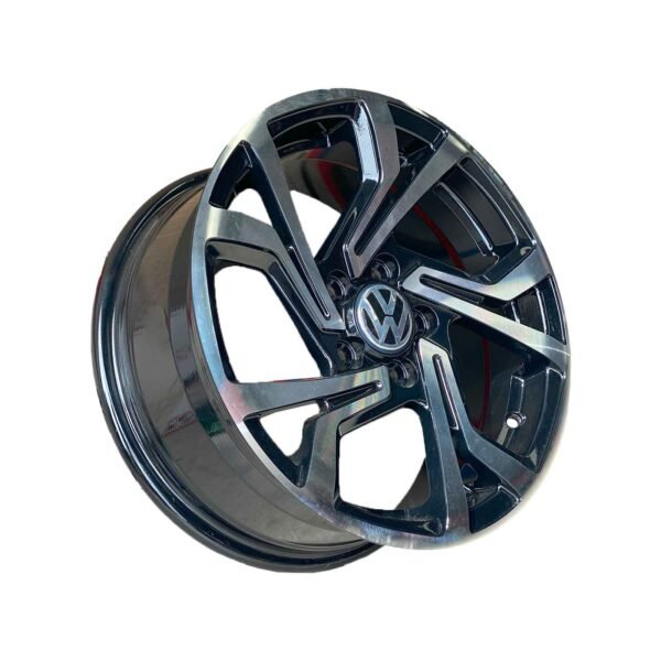 Rines 15x6.5 5x100 para Jetta o Corolla en color Diamante Negro