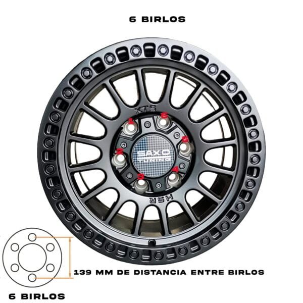 Rines 15 para Pick Up - 15x8 6x139 - 6 birlos