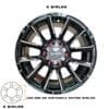 Rines 16 para Pickup 16x8 6x139 - 6 birlos en 139