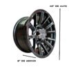 Rines 16 para Pickup 16x8 6x139 - de 16 pulgadas