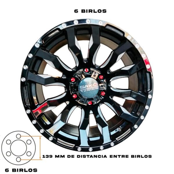Rines 17 para Tacoma 17x9 6x139 - 6 en 139