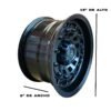 Rines 15 6/139 ideales para Nissan 15x8 6x139 - Medidas