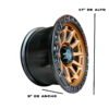 Rines 17 6 birlos para ford f150 17x9 6x135 - 17 pulgadas por 9
