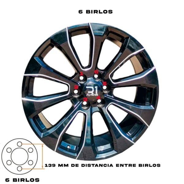 Rines Sierra 22x9 6x139 - 6 birlos