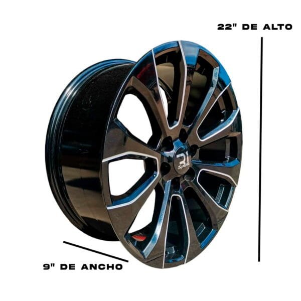 Rines Sierra 22x9 6x139 - Medidas