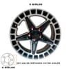 Rines para Jeep de 17 pulgadas - 5 birlos en 127