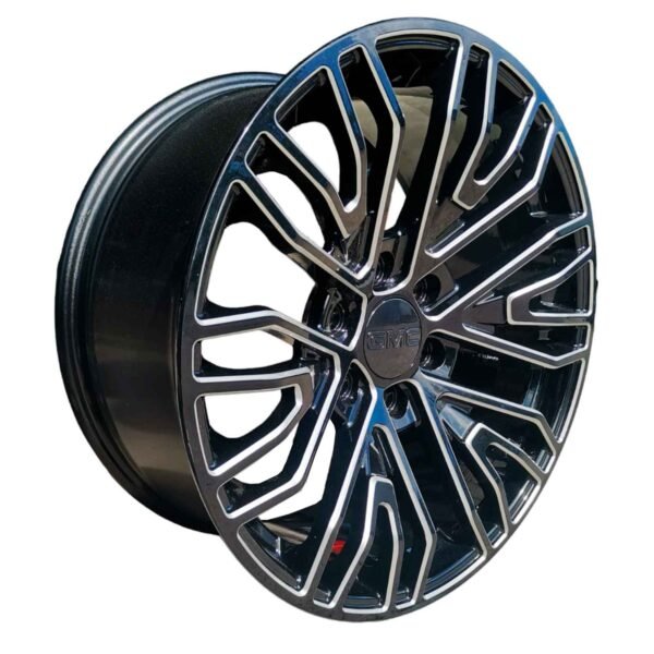 Rin de chevrolet 20x9 6x139 también para Yukón, Sierra, Color negro con líneas en plata