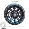 Rines 17 8 birlos Chevrolet 17x9 8x165 - 8 birlos