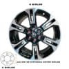 Rines Frontier 17x8 6x114 | de 6 birlos en 114