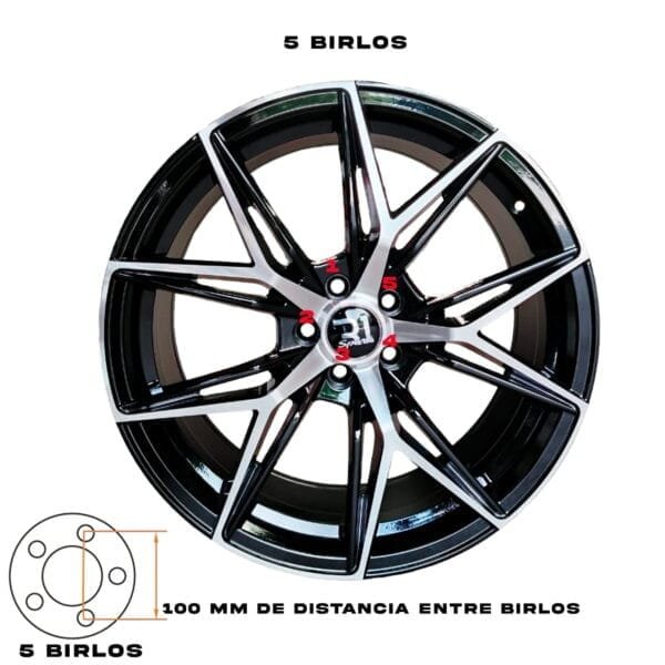 Rines para Jetta 18x8 5x100 - 5 birlos en 100