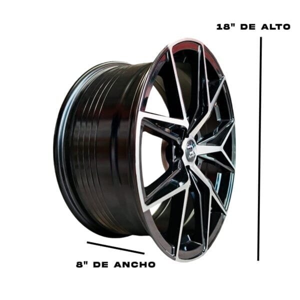 Rines para Jetta 18x8 5x100 - Medidas