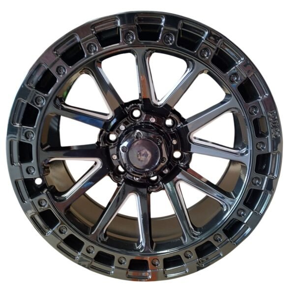 ¡Descubre los Asombrosos Rines 17 Negro con cromo para tu Camioneta!